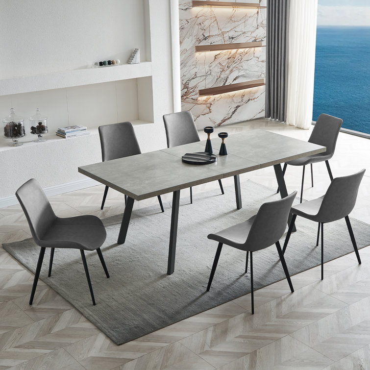 Concrete dining best sale table 6 seater